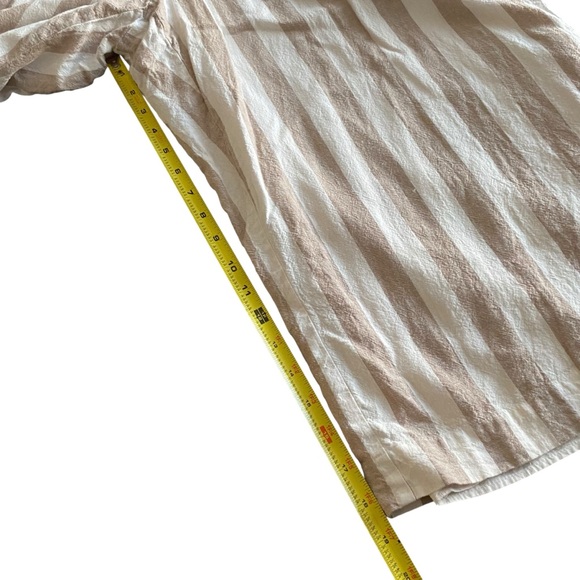 LC Lauren Conrad Taupe and White Striped and Buttoned Pants Size XXL - Picture 14 of 14